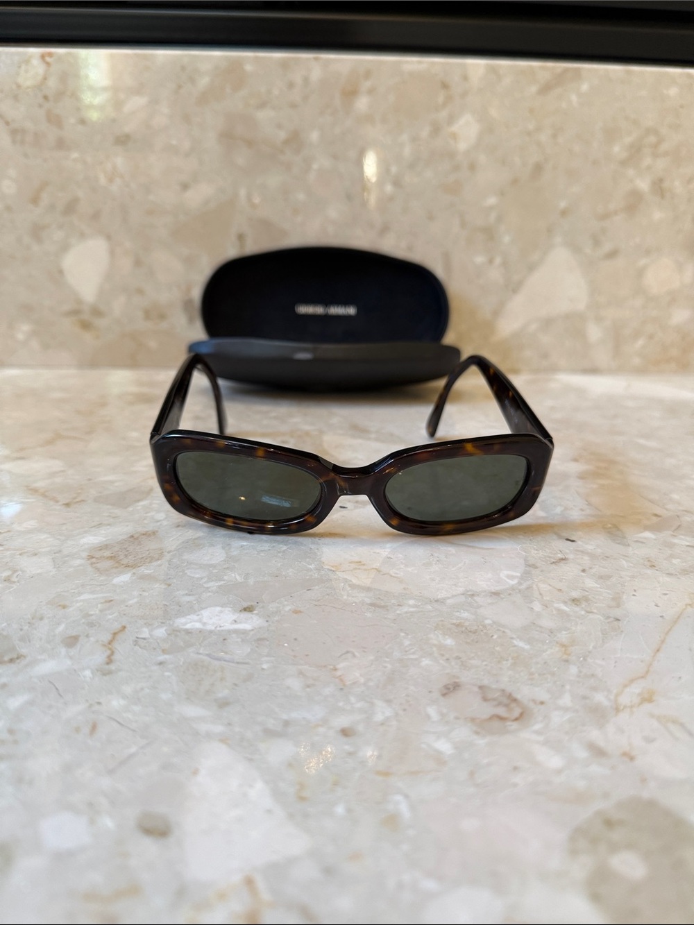 GIORGIO ARMANI tortoiseshell  Y2K sunglasses